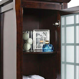 Discover maykke shoji 64 pacific rim single bathroom vanity set in vintage walnut wood vanity top in vintage walnut ceramic vessel in white lba0460005