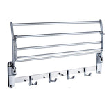 Kitchen garbnoire 202 grade stainless steel 2 feet long folding bathroom towel rack swivel towel bar stainless steel wall mounted shelf organization for storage hanging holder above toilet hotel home