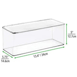 Save on mdesign makeup storage organizer box for bathroom vanity countertops drawers holds beauty blenders eyeshadow palettes lipstick lip gloss makeup brushes hinged lid 13 4 long 4 pack clear