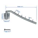 Save on sunmall 12 6 folding wall mounted clothes hanger rack garment hook stainless steel with swing arm holder clothing hanging system closet storage organizer for bedrooms bathrooms laundry room 2 pack