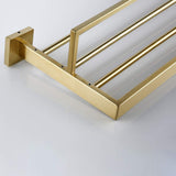 Cheap turs 22 inch bathroom towel rack storage organizer hanger towel bar sus 304 stainless steel wall mount brushed gold q7008lj