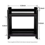 Cheap gobam cosmetic organizer multi function vanity makeup organizer holder for bathroom assemble easily no screws black bamboo