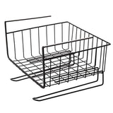 Home aiyoo heavy duty under shelf basket with paper towel holder for pantry cabinet closet wire rack storage basket wardrobe office desk space save bathroom kitchen organizer baskets for extra storage