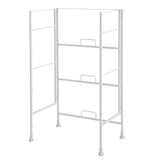 Results leaf house fabric 3 drawer storage organizer unit nightstand for nursery closet bedroom bathroom entryway beige no tools required