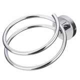 Save tapcet hair dryer holder wall mounted hair dryer rack stainless steel blow dryer rack dryer hanging rack space organizer for bathroom bedroom washroom barbershop chrome and silver