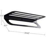 Related whifea unibody black towel shelf with towel bar stainless steel towel rack wall mounted bathroom towel shelf storage organizer