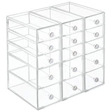 Best seller  idesign clarity plastic cosmetic 5 drawer jewelry countertop organization for vanity bathroom bedroom desk office 3 5 x 7 x 10 clear