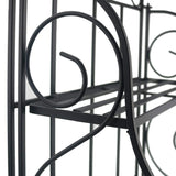 Heavy duty sunnyglade spice rack 2 tier foldable shelf rack kitchen bathroom countertop 2 tier standing storage organizer spice jars bottle shelf holder rack black