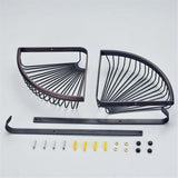 Amazon best weirun bathroom brass 2 tier corner shelf basket with towel hook bath shower caddy storage organizer holder rack heavy duty wall mounted oil rubbed bronze