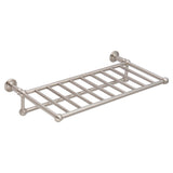 Ginger 4543-24/SN Columnar 24" Hotel Shelf Rack with Towel Bar, Satin Nickel