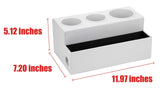 Shop here jackcubedesign hair dryer holder hair styling product care tool organizer bath supplies accessories tray stand storage bathroom vanity countertop with 3 holes white mk154d