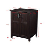 Selection modern bathroom vanity and sink combo stand cabinet with vanity mirror single mdf cabinet with blue glass vessel sink round bowl