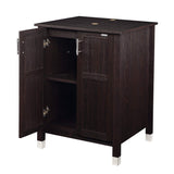 Shop modern bathroom vanity and sink combo stand cabinet with vanity mirror single mdf cabinet with blue glass vessel sink round bowl