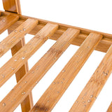 Get autentico 5 tiers design multifunctional bamboo shelf storage organizer plant rack display stand solid construction waterproof moistureproof perfect for bathroom balcony kitchen indoor outdoor use