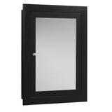 Save ronbow frederick 24 x 32 transitional solid wood frame bathroom medicine cabinet in black 2 mirrors and 2 cabinet shelves 618125 b02