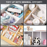 Cheap drawer dividers organizer 5 pack adjustable separators 4 high expandable from 11 17 for bedroom bathroom closet clothing office kitchen storage strong secure hold foam ends locks in place