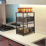 Discover simple trending under sink cabinet organizer with sliding storage drawer desktop organizer for kitchen bathroom office stackbale bronze