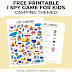 Camping Themed I Spy Game {Free Printable for Kids}