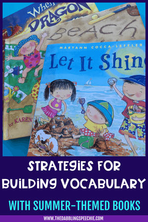 Books To Teach Summer Vocabulary In Speech Therapy