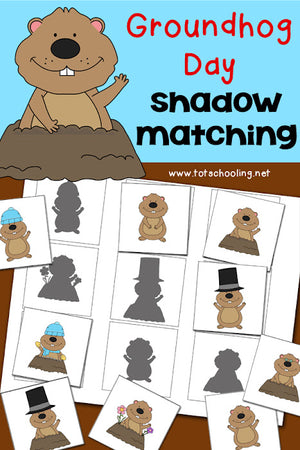 Groundhog Day Shadow Matching Activity