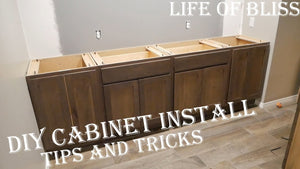 DIY How To Install Base Kitchen Cabinets | Basement Bar Build by Life of Bliss (2 years ago)