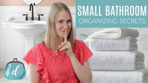 Have a small bathroom and need tips and ideas to maximize space? In this video I'll show you how to organize a small bathroom without it looking cluttered.