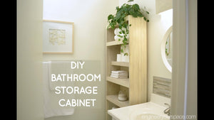 Finding good bathroom storage solutions can be challenging for a tiny bathroom, especially when you're on a budget
