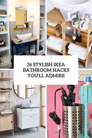 Love IKEA? Love hacking it from time to time to fit your space? Then you should go no further as we’ve gathered the coolest IKEA hacks for bathrooms! Here you’ll find everything – IKEA items repurposed into bathroom items, IKEA bathroom pieces...