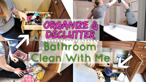 ORGANIZE & CLEAN MY BATHROOM WITH ME | DECLUTTER WITH ME Our master bathroom and the girls bathroom drawers and cabinets have gotten out of ...