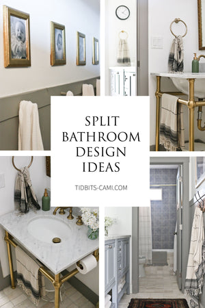 Do you need multiple people to share a bathroom space? Check out how we designed our split bathroom to work for our four kids and avoid bathroom chaos! Below you’ll find plenty of split bathroom design ideas.