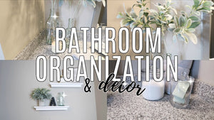 ORGANIZE AND DECLUTTER my master bathroom with me! Finding solutions for bathroom organization is simpler than one might expect