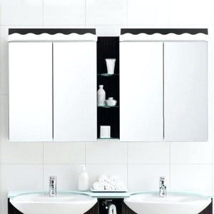 vanity light mirror led modern acrylic vanity light black white bath mirror cabinet linear vanity lighting long makeup vanity desk with lighted mirror.