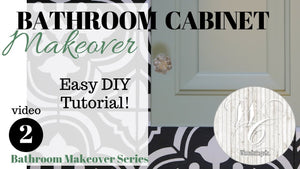 Bathroom Cabinet Makeover ~ DIY Cabinet Refinish Tutorial ~ Bathroom Makeover ~ Painted Cabinets by White Cottage Company (2 years ago)