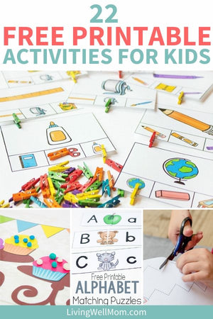22 Free Printable Kids Activities To Keep Kids Active and Busy