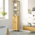 Kleankin 68" Slim Linen Tower Floor Cabinet for $58 + free shipping