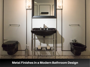 How To Blend Metal Finishes in a Modern Bathroom Design