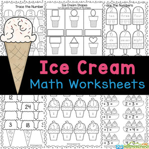 FREE Printable Ice Cream Scoops Math Game