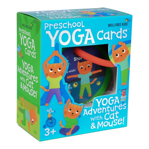 Preschool Yoga Cards - Cat & Mouse