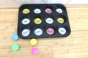 Muffin Tin Literacy and Math Activities