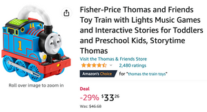 Amazon Canada Deals: Save 29% on Fisher-Price Thomas and Friends Toy Train + 30% on Hasbro Marvel Avengers Mech Strike