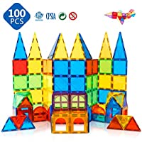 100-Piece Magblock 3D Magnetic Building Tiles only $33.99