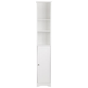 FCH One Door &amp; Three Layers Bathroom Cabinet White