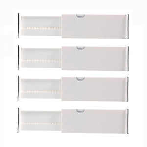 Order now kingrol 4 pack adjustable drawer organizer dividers with foam ends for kitchen dresser bedroom bathroom office storage