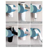 Discover the boomjoy hair dryer holder wall mount hair styling tolls organizer blower dryer holder no drilling bathroom storage blue
