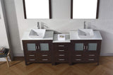 Online shopping virtu usa dior 82 inch double sink bathroom vanity set in espresso w square vessel sink white engineered stone countertop single hole polished chrome 2 mirrors kd 70082 s es