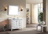 Amazon best ariel cambridge a043s wht 43 single sink solid wood bathroom vanity set in grey with white 1 5 carrara marble countertop