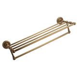 Home marmolux acc morocc series 3420 ab 24 inch towel shelf with bar storage holder for bathroom antique brass brushed bronze