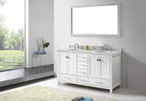 Storage organizer virtu usa caroline avenue 60 inch double sink bathroom vanity set in white w round undermount sink italian carrara white marble countertop no faucet 1 mirror gd 50060 wmro wh