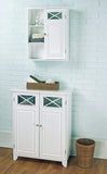 Home elegant home fashions 6841 dawson bathroom cabinet white
