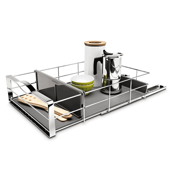 Divided Pull-Out Cabinet Organizer